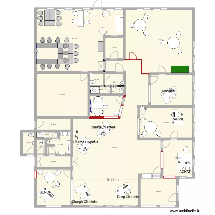 num&eacute;ro6 travaux 2026. Plan de 20  et 361 m²
