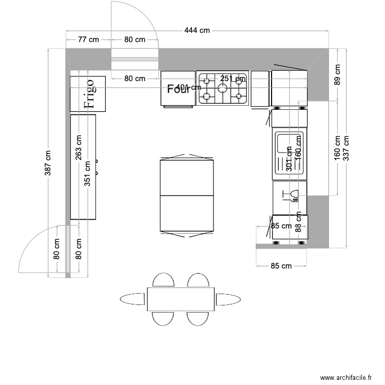 CUISINE. Plan de 0 pièce et 0 m2
