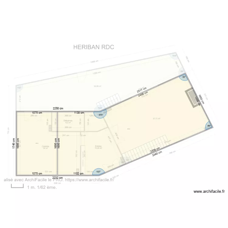 heriban etage. Plan de 