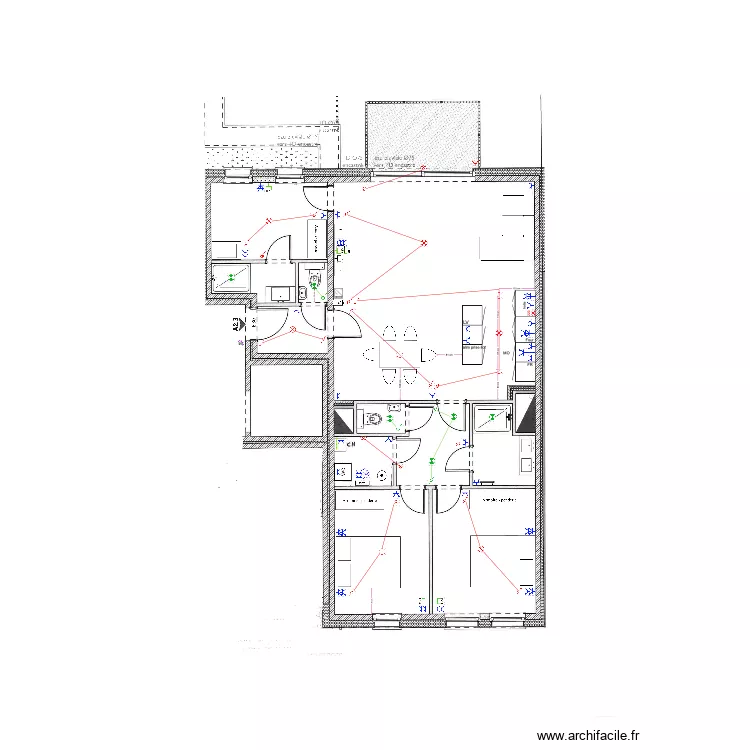 Appartement A23. Plan de 