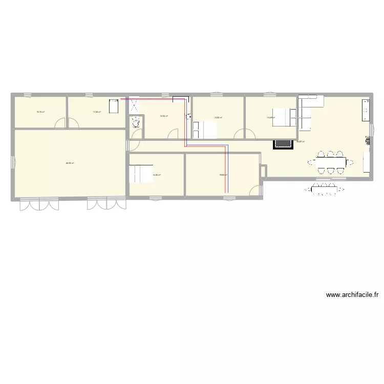 maison. Plan de maison. Plan de