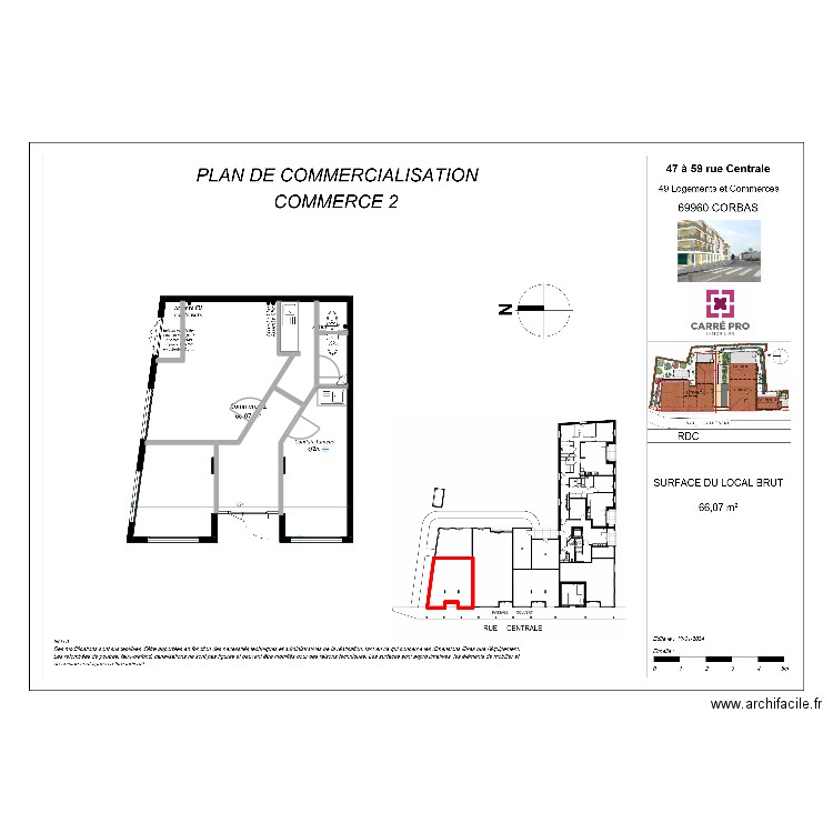 local. Plan de 0 pièce et 0 m2
