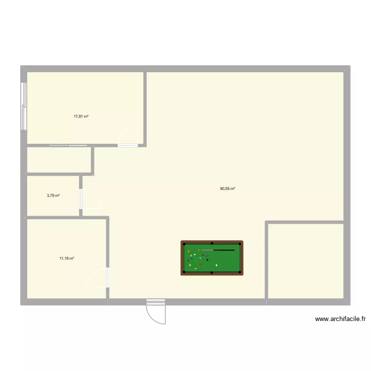 1re appart. Plan de 4 et 123 m² 1re appart. Plan de 4 et 123 m²