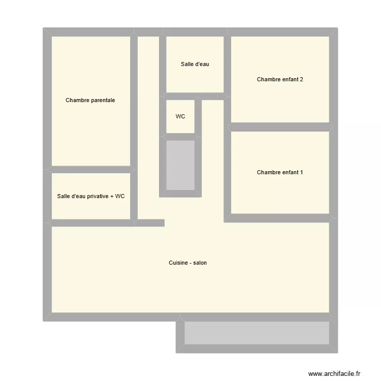 13710-222. Plan de 9  et 71 m²