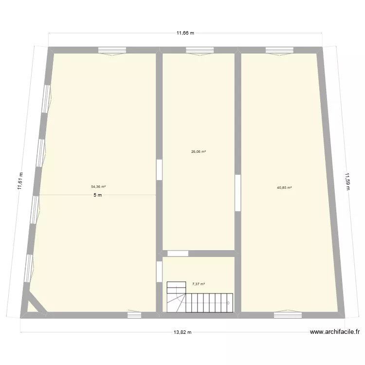 crest vide actuel. Plan de 