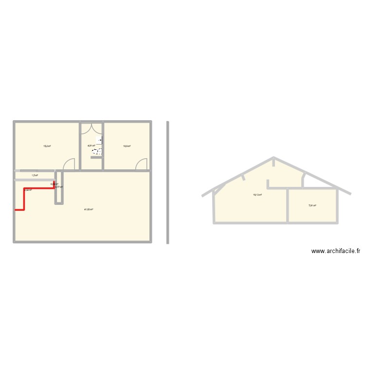 maison no1. Plan de 10 pièces et 104 m2