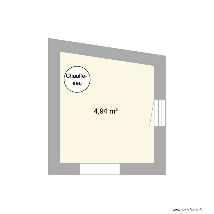 chaufferie. Plan de 1 et 5 m² chaufferie. Plan de 1 et 5 m²