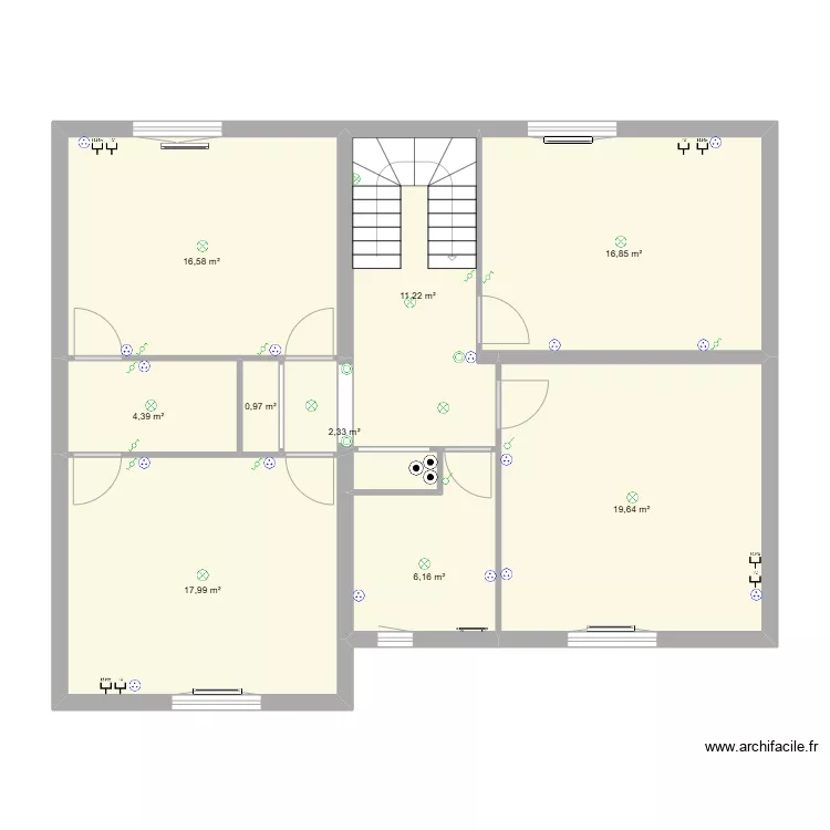 LMCB saint geours ETAGE. Plan de 