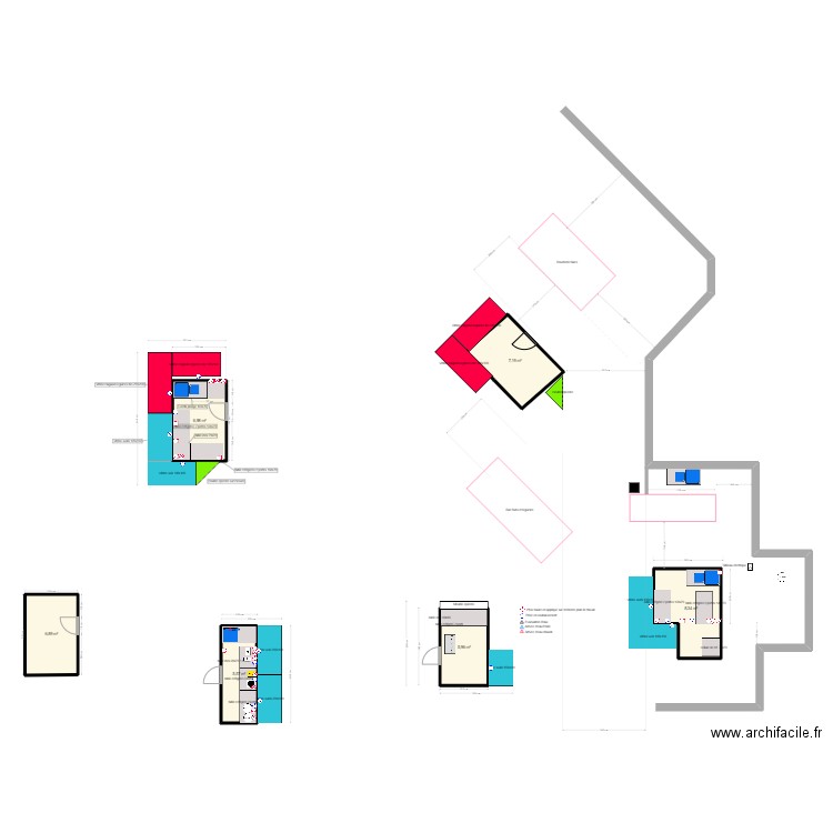 Stand Beaupréau. Plan de 6 pièces et 41 m2