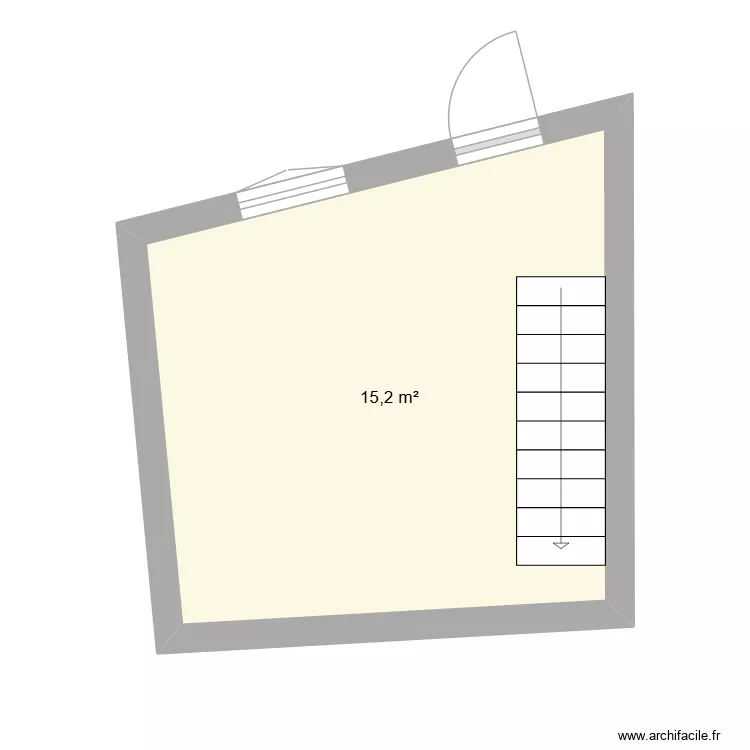 la casa. Plan de 1 et 15 m² la casa. Plan de 1 et 15 m²