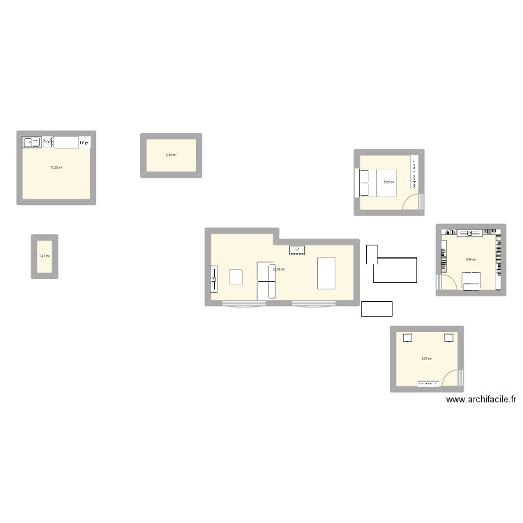 salon. Plan de 0 pièce et 0 m2