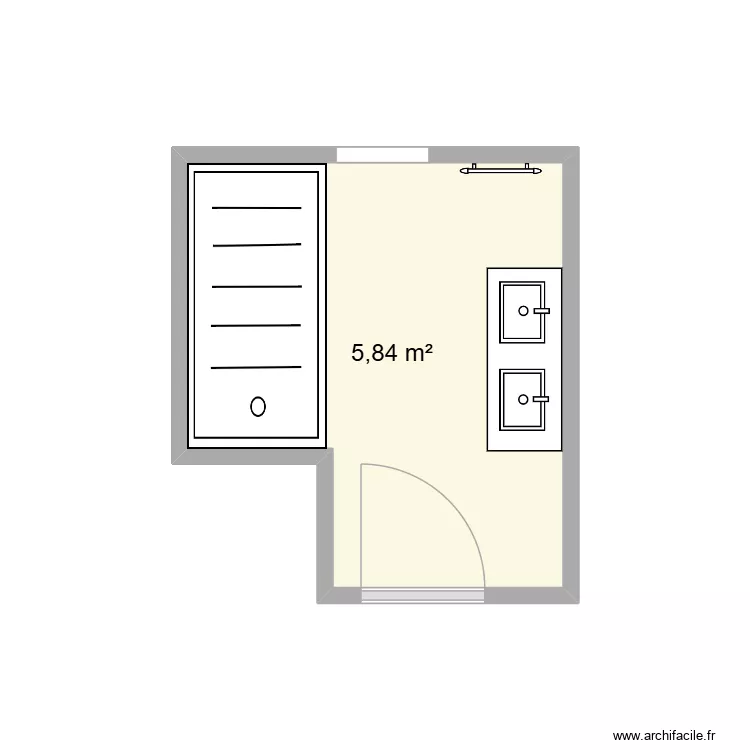 plaa2. Plan de 1  et 6 m²