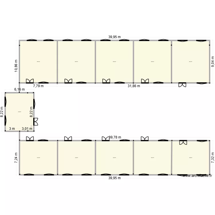 PLAN ECOL U. Plan de 11  et 662 m²