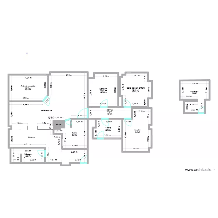 Cr&egrave;che Schilick. Plan de 