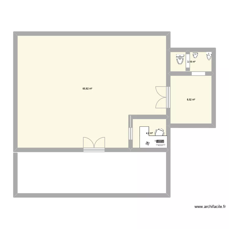 LABO. Plan de 4 pièces et 82 m² LABO. Plan de 4 pièces et 82 m²