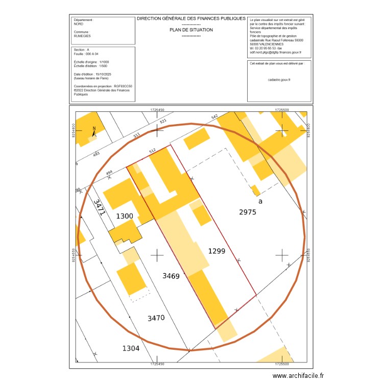 Plan de situation ENEDIS. Plan de 0 pièce et 0 m2