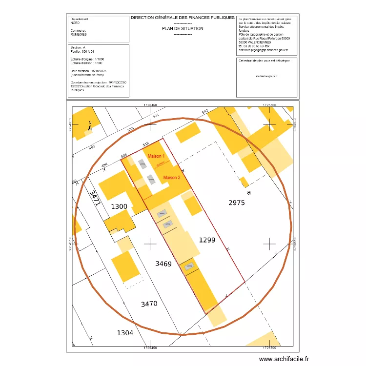 Plan de situation ENEDIS. Plan de 