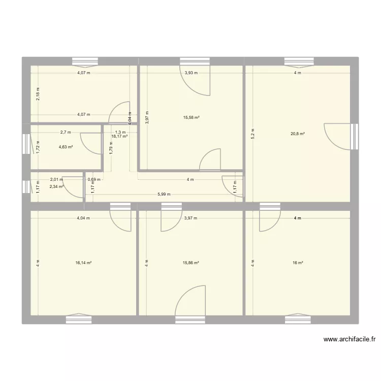 EDL BARDET 2. Plan de 8 Pièces et 110 m² EDL BARDET 2. Plan de 8 Pièces et 110 m²