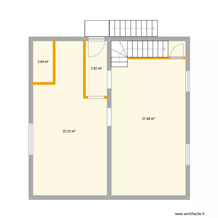 farsch. Plan de 4  et 55 m²