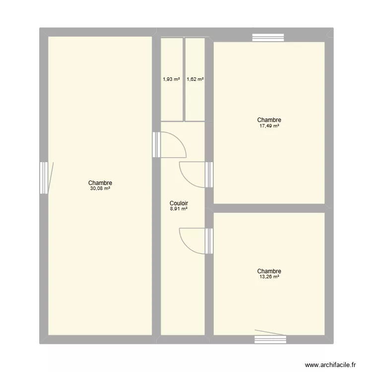 RDC Ligney. Plan de 18  et 222 m²