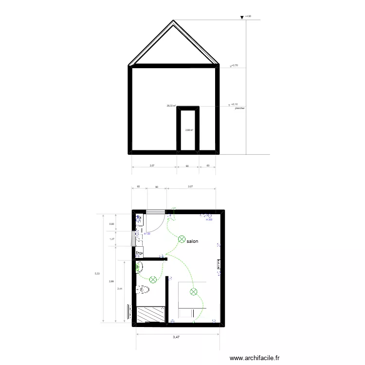 plan amenagement garage. Plan de 