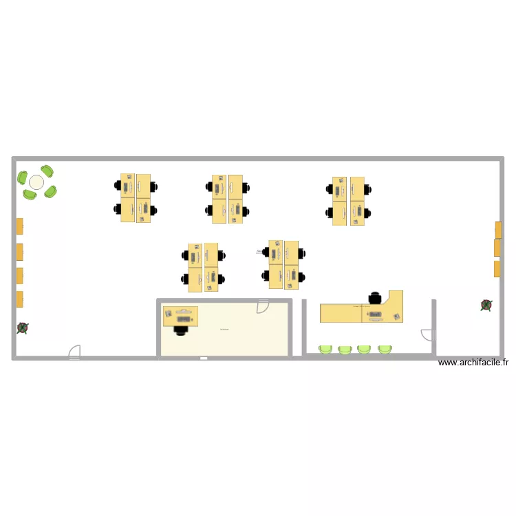 Armoire. Plan de 2  et 486 m²