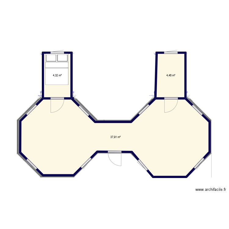 kota double 16 avec 1 extension. Plan de 0 pièce et 0 m2