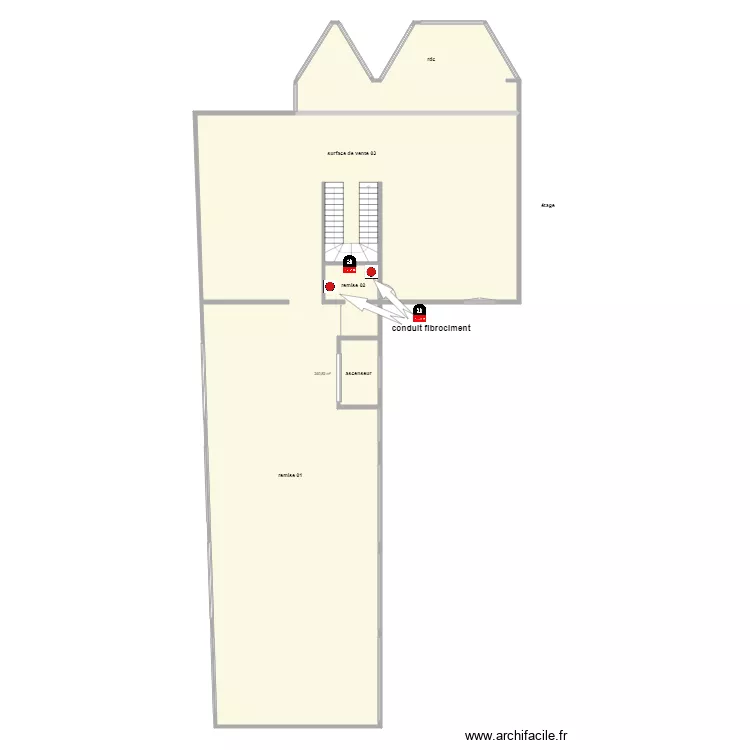 sas cornil &eacute;tage am 2. Plan de 