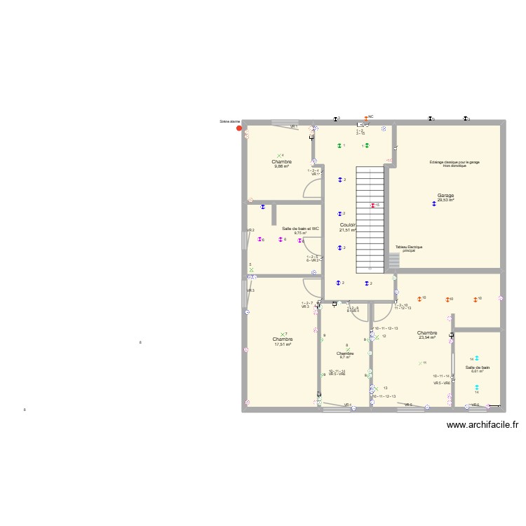 24.02 Memet ELEC VF. Plan de 0 pièce et 0 m2