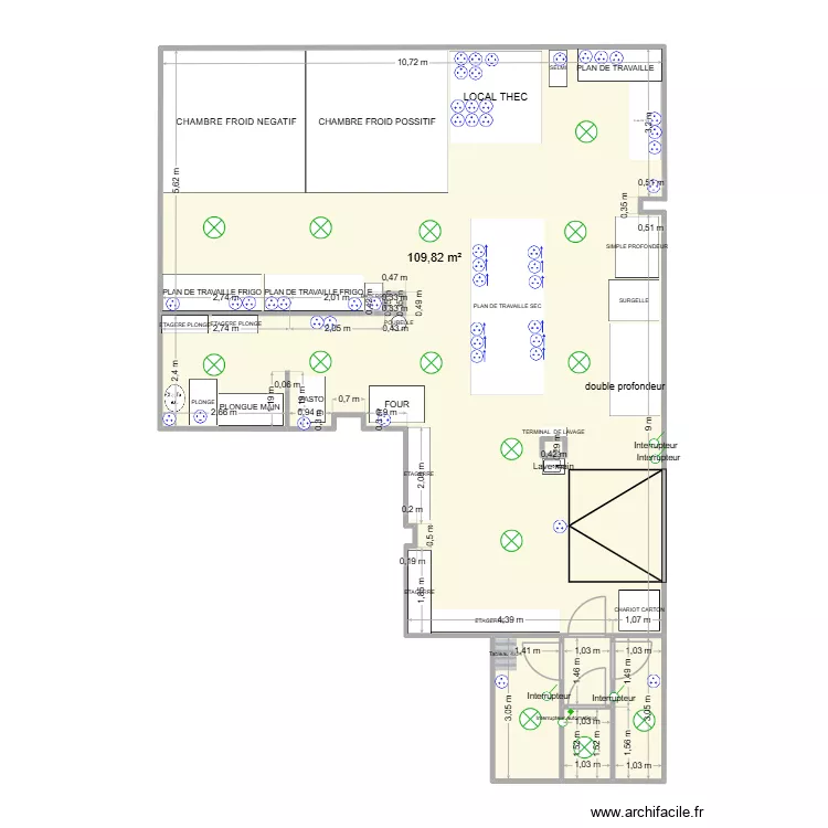 labo avec matoseS. Plan de 7  et 121 m²