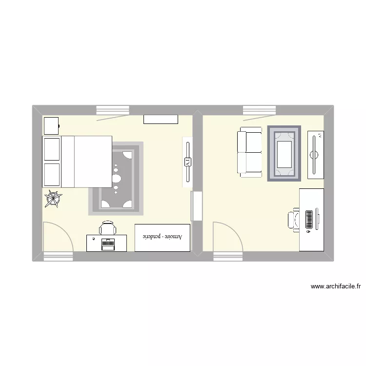 Chambre Vitto. Plan de 
