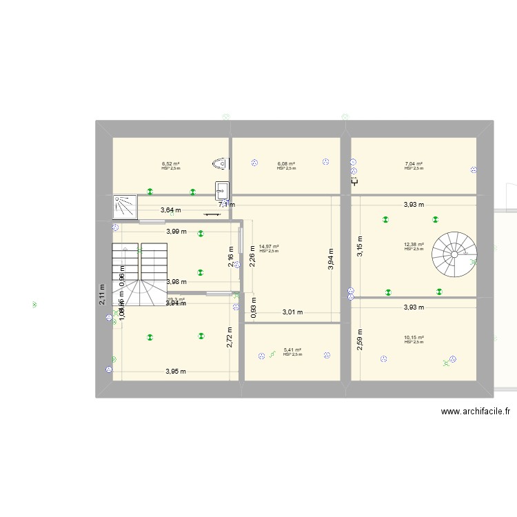Phalsbourg_succession_modifié. Plan de 33 pièces et 420 m2