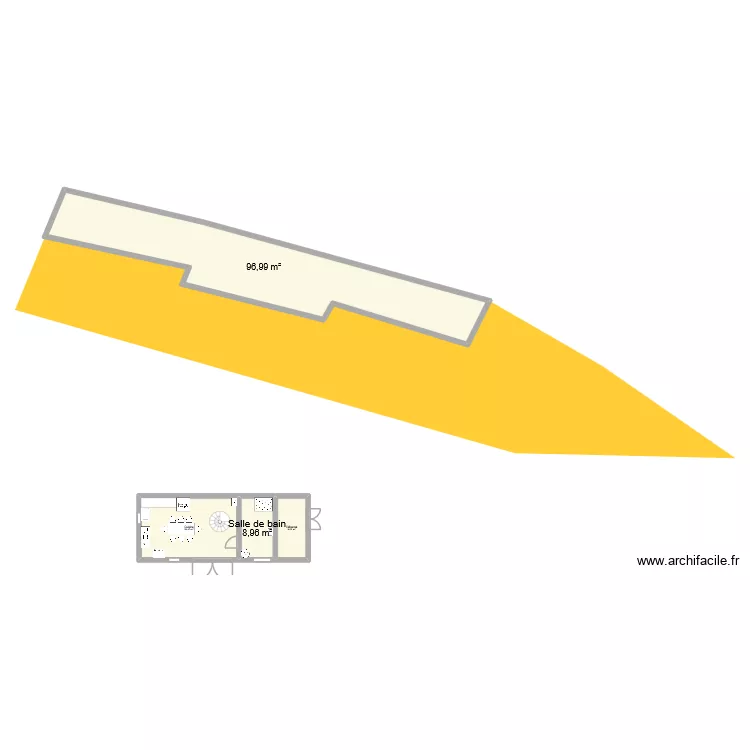 63, chemin du bois noir. Plan de 6  et 193 m²