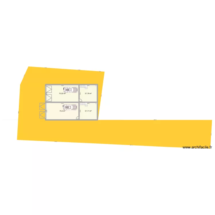 PLAN3. Plan de 16  et 323 m²