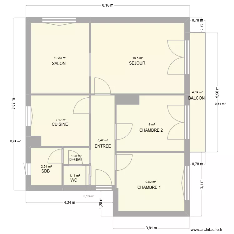 GOBY 2. Plan de 13 et 69 m² GOBY 2. Plan de 13 et 69 m²