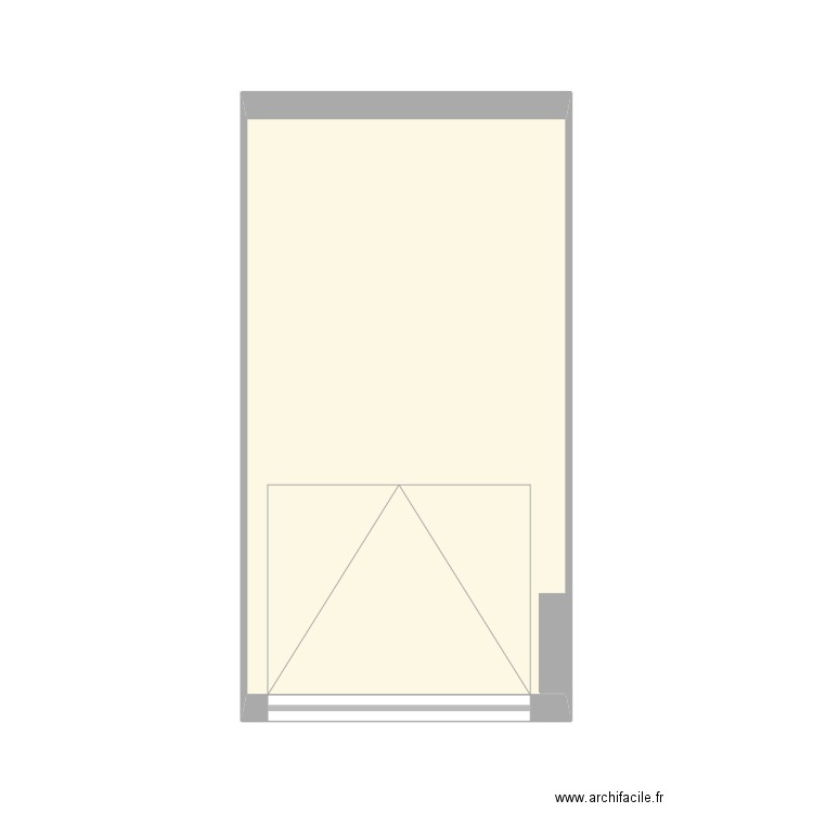 Garage . Plan de 1 pièce et 17 m2