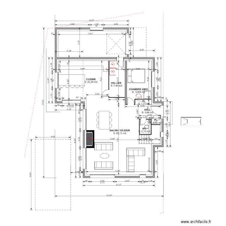 maison rdc. Plan de 0 pièce et 0 m2