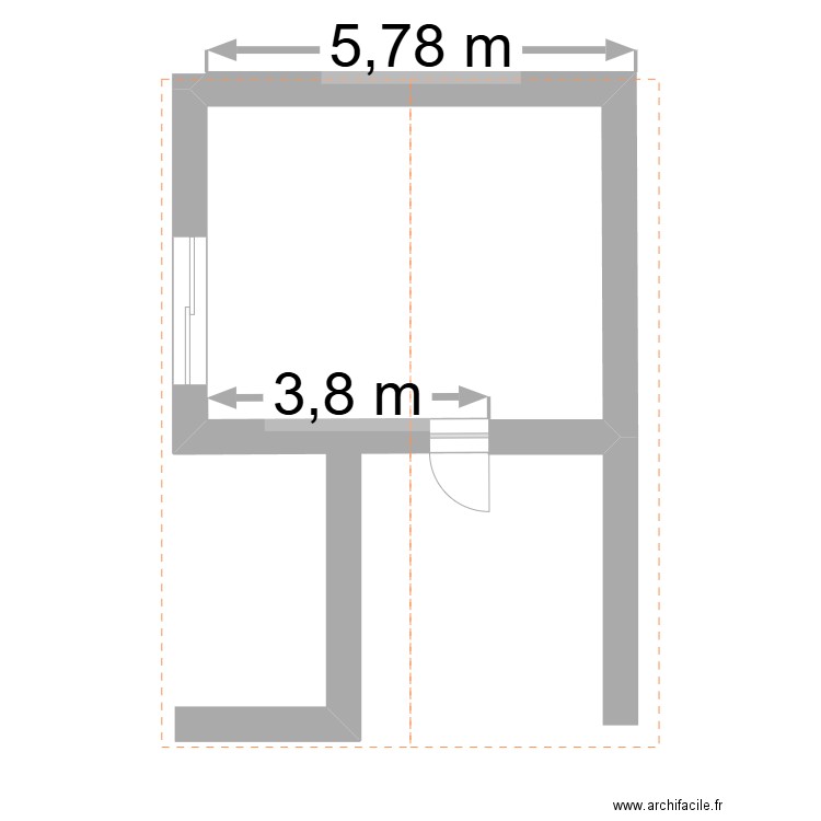 plan rénove grange. Plan de 0 pièce et 0 m2