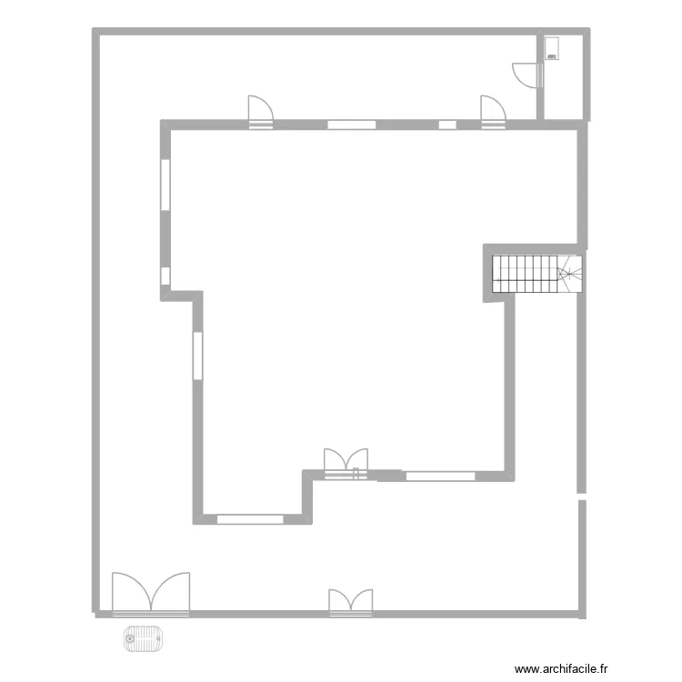 cloison exterieur. Plan de cloison exterieur. Plan de