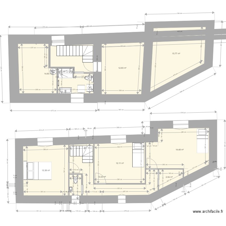Maison pour S. Plan de 9 pièces et 99 m2