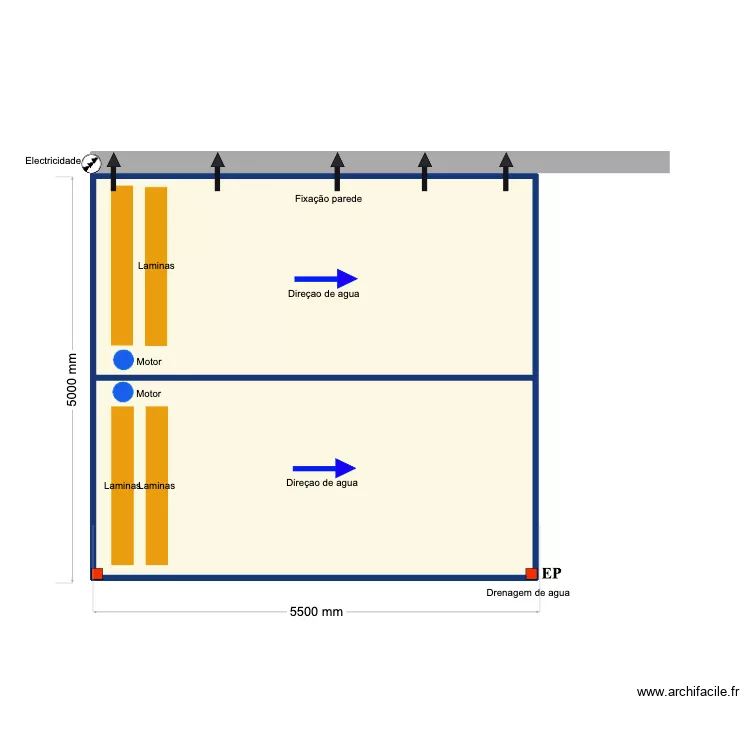 5000*6000 Sonia 2 module. Plan de 2 pièces et 26 m²