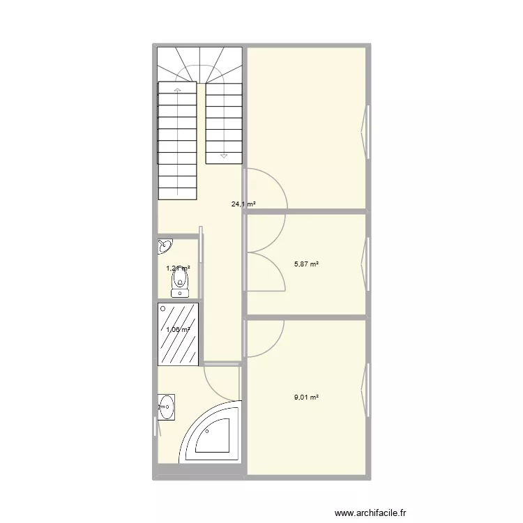 Etage 1 reve 4. Plan de 5  et 41 m²
