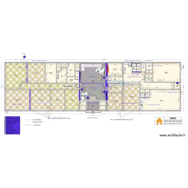 RDC  VENTURA PROJET entree pierre . Plan de 