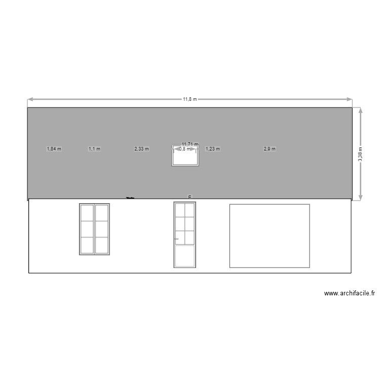 PROJET DEPOSE VITRINE FACADE. Plan de 0 pièce et 0 m2
