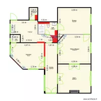Plan initial appartement echelle 1-50