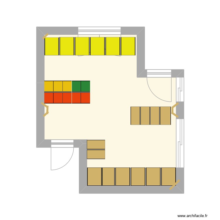 STOCKAGE CARTONS. Plan de 0 pièce et 0 m2 STOCKAGE CARTONS. Plan de 0 pièce et 0 m2