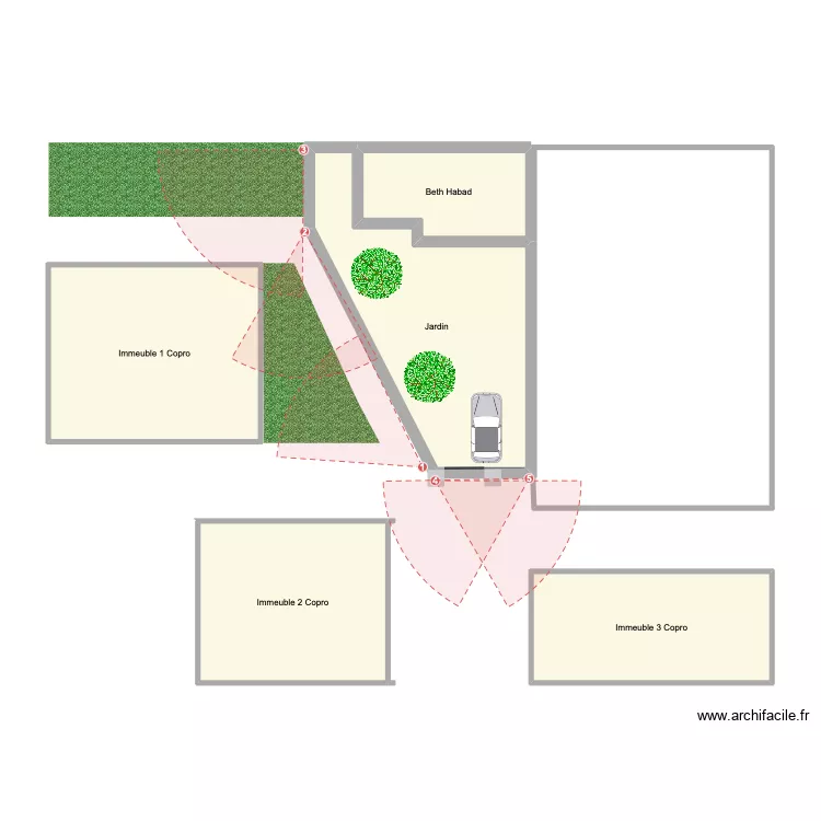 HABAD 8éme. Plan de 5 et 60 m² HABAD 8éme. Plan de 5 et 60 m²