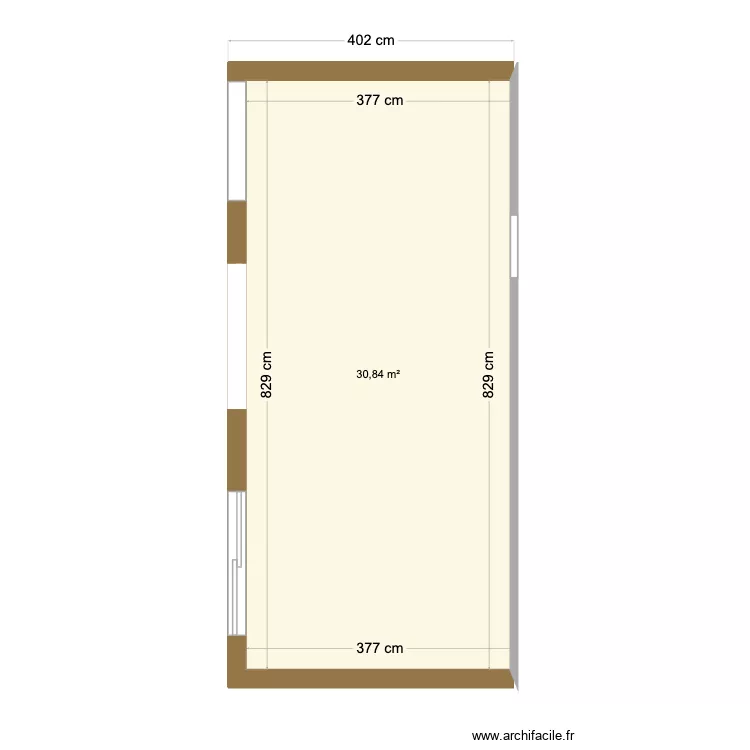 Bambous 2. Plan de 1  et 31 m²
