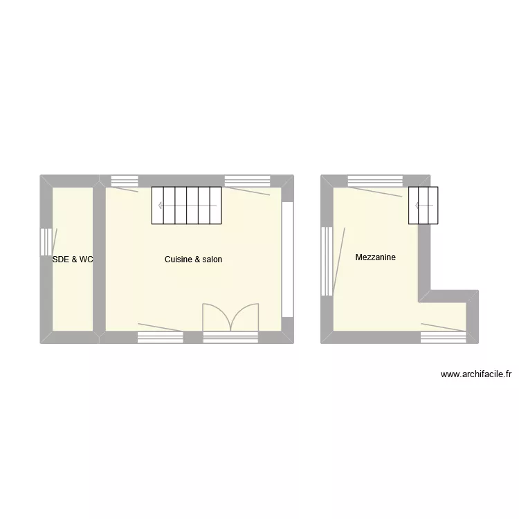 GR3169. Plan de 3 et 21 m² GR3169. Plan de 3 et 21 m²