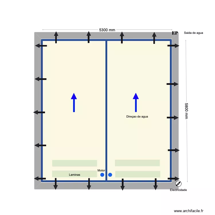 Silva Algoz 2 V2. Plan de 3  et 61 m²